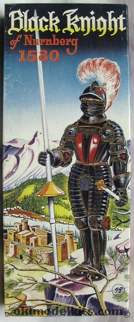 Aurora 1/8 Black Knight of Nurnberg 1580 - Crown Issue, K3-98 plastic model kit